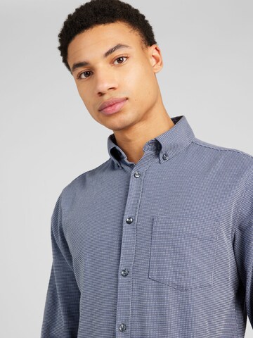 s.Oliver Slim fit Button Up Shirt in Blue