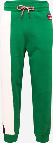 GANT Normální Kalhoty – zelená: přední strana