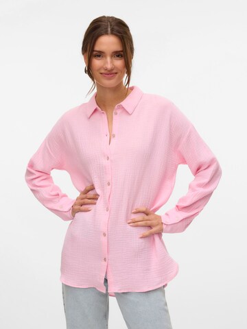 VERO MODA Bluse 'VMNatali' i pink: forside