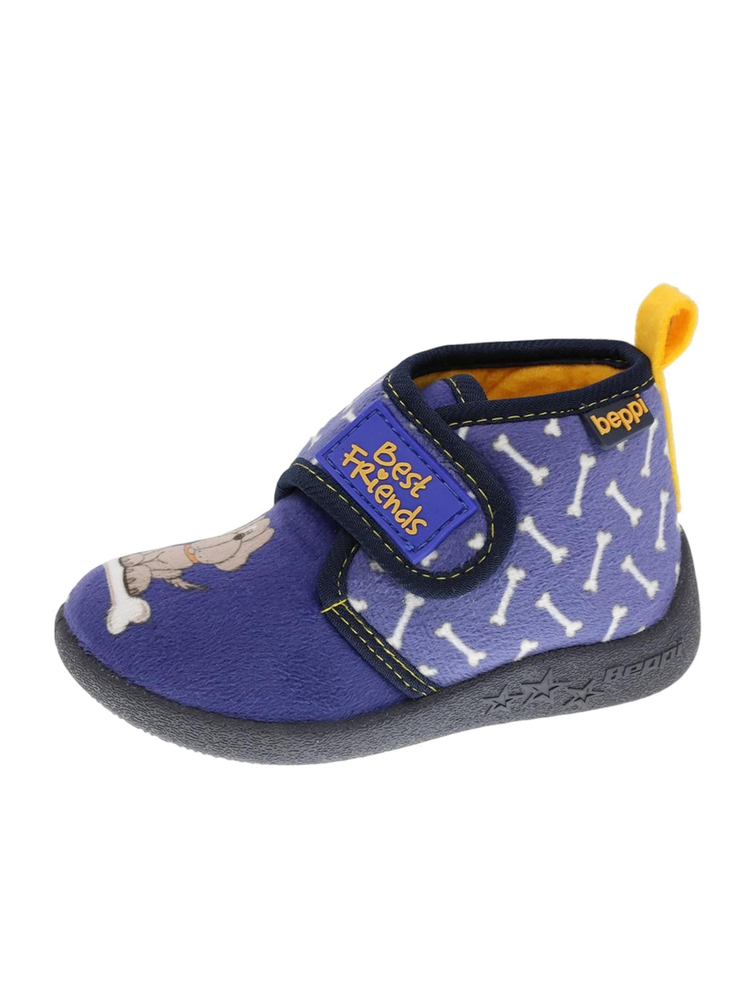 Pantoufle 'Indoor Shoe' Beppi en bleu : devant