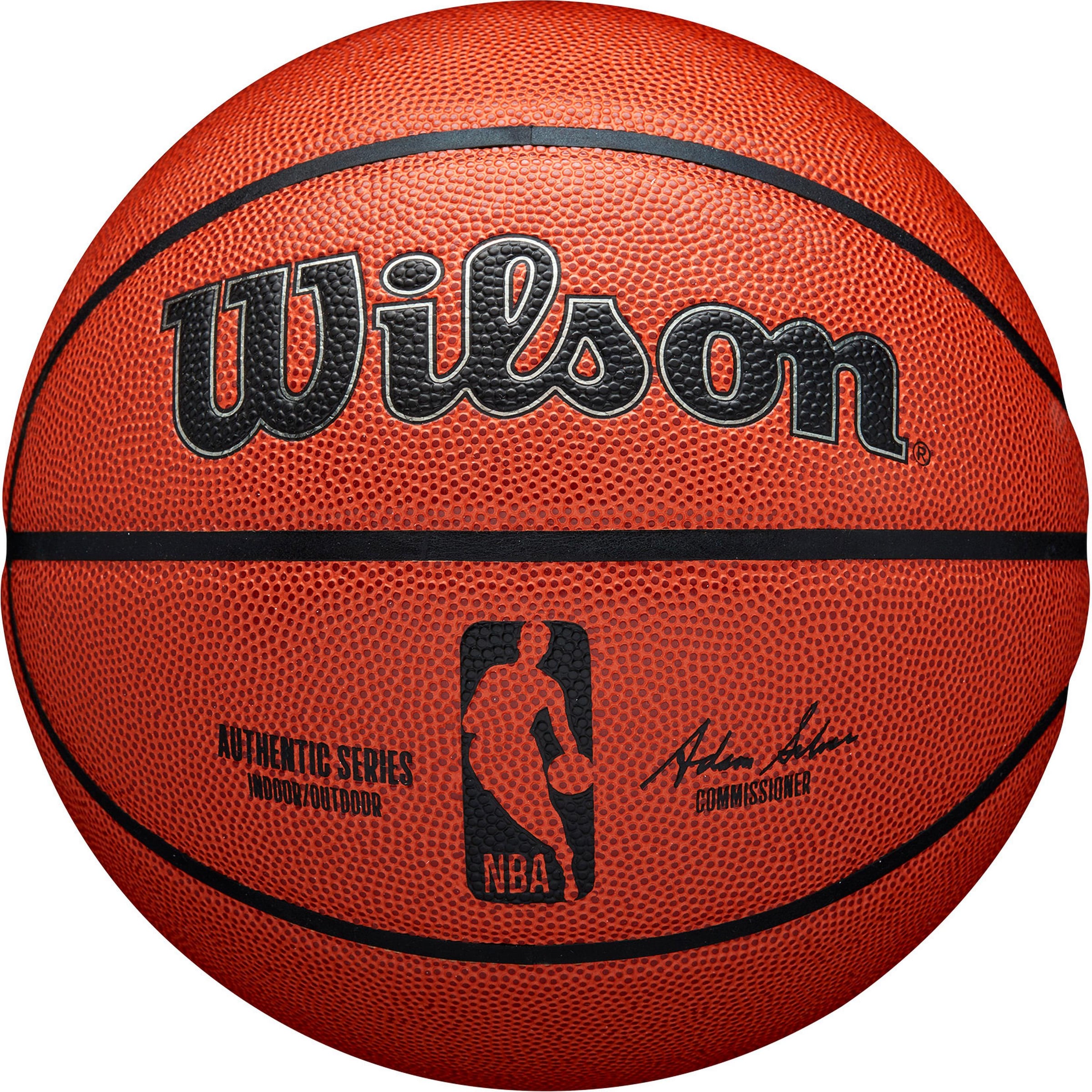 WILSON Ball 'NBA AUTHENTIC INDOOR OUTDOOR' in Braun: Vorderseite
