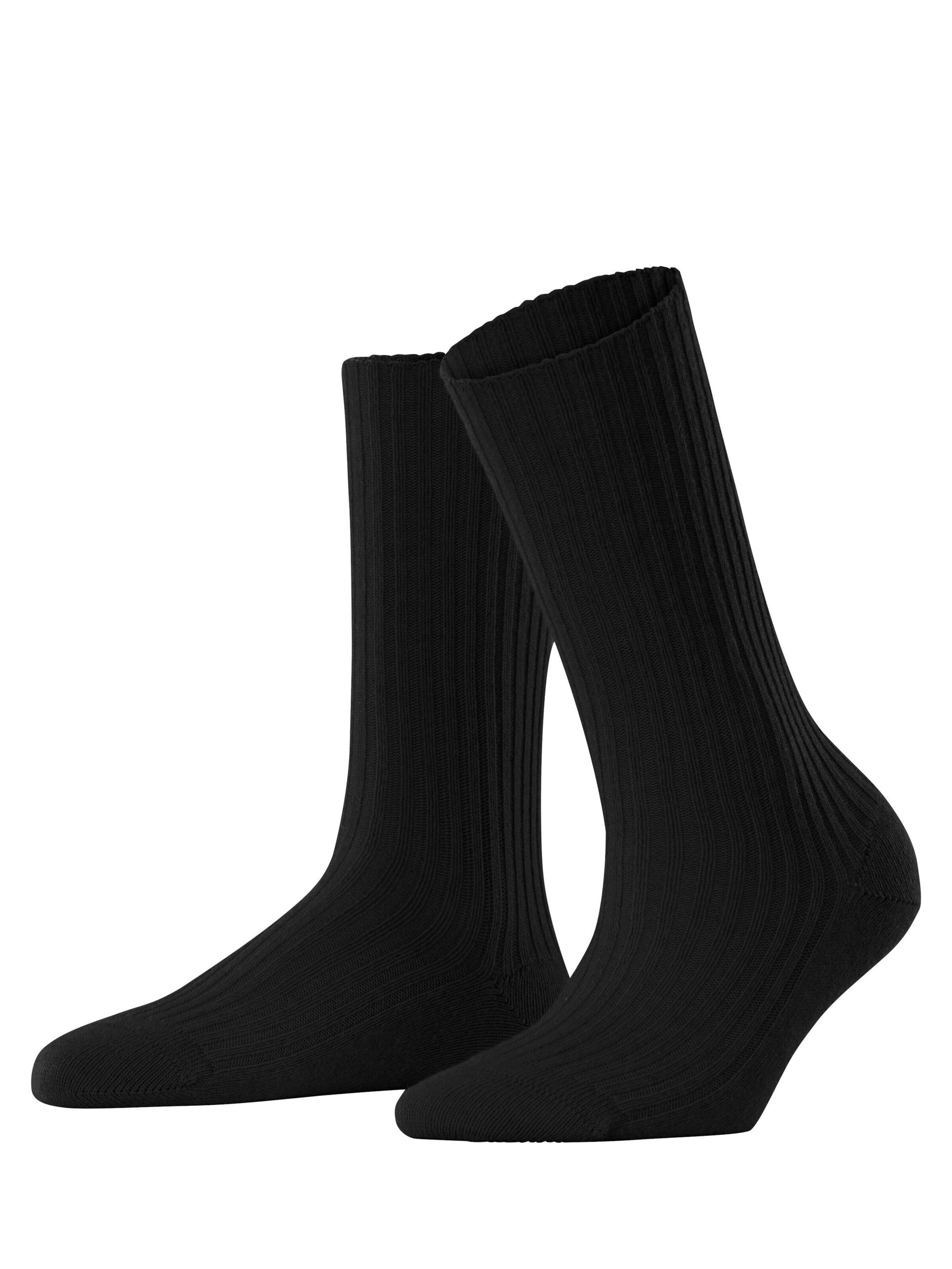 FALKE Socken 'Cosy Wool Boot'‌‌‌‌‌‌‌‌ in Schwarz: Vorderseite