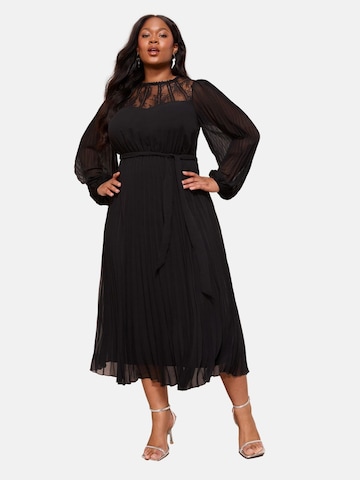 Friends Like These Jurk 'Lace Yoke' in Zwart: voorkant