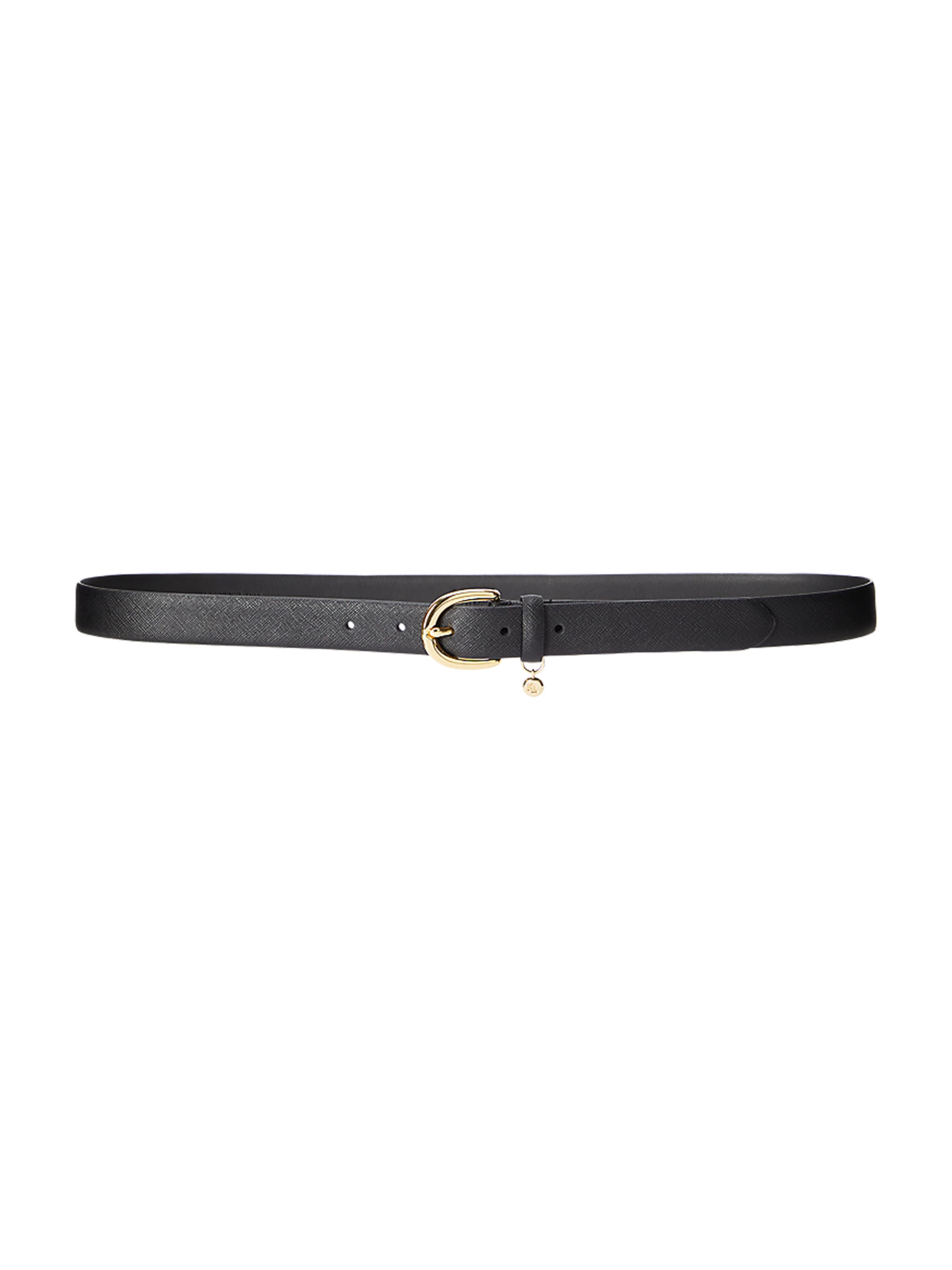 Ceinture 'CHARM' Lauren Ralph Lauren en noir : devant