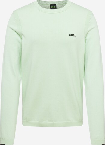 BOSS - Pullover 'Ever-X' em verde: frente