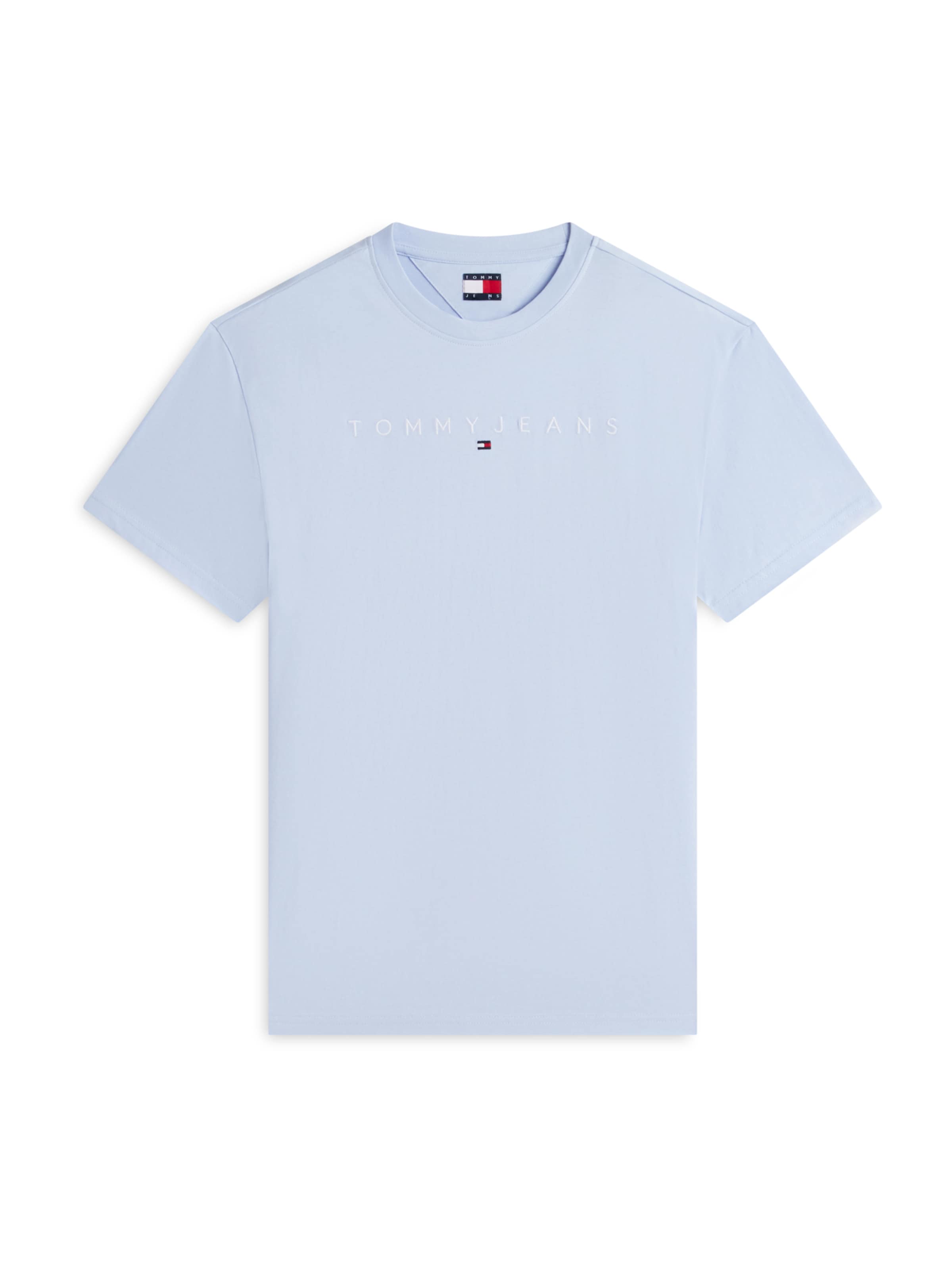 Tricou de la Tommy Jeans pe albastru: față