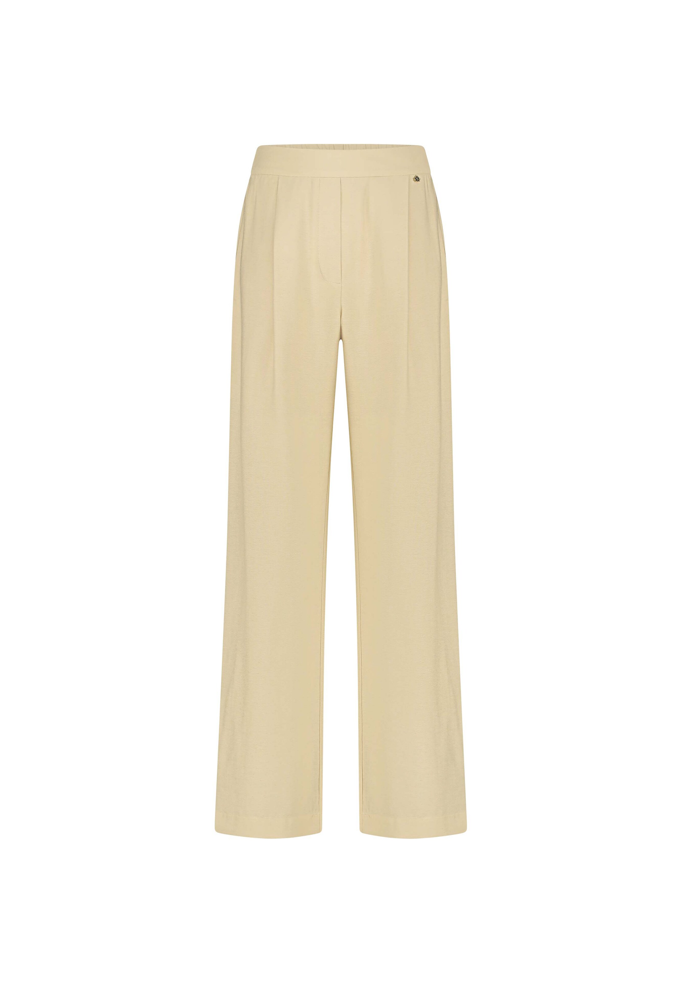 Fabienne Chapot Wide leg Broek in Beige: voorkant