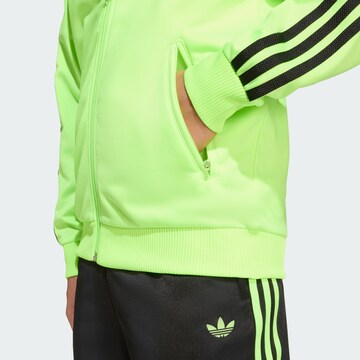 ADIDAS ORIGINALS Zip-Up Hoodie 'Adicolor Firebird' in Green