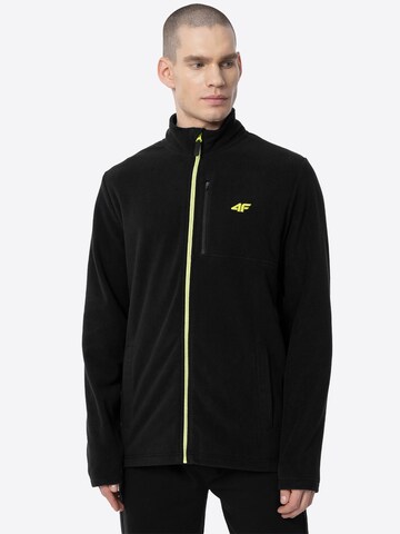 4F Athletic fleece jacket in Black: front