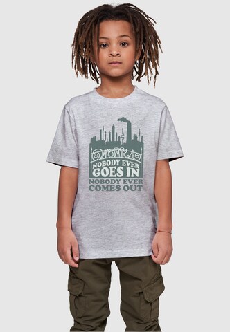 ABSOLUTE CULT Shirt 'Willy Wonka - Nobody Goes' in Grey: front