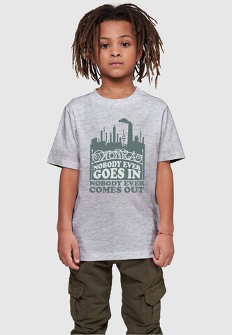 ABSOLUTE CULT Shirt 'Willy Wonka - Nobody Goes' in Grau: predná strana