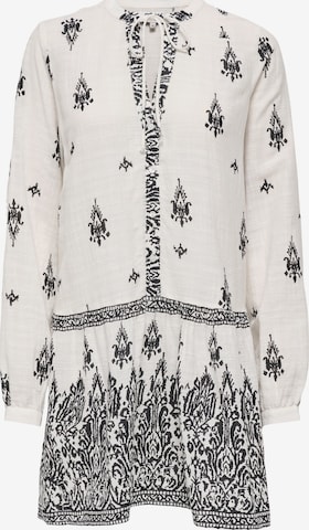 ONLY Рокля 'ONLALMA' в бяло: отпред