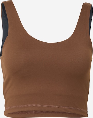 Varley Sports Top 'Let's Go' in Brown: front