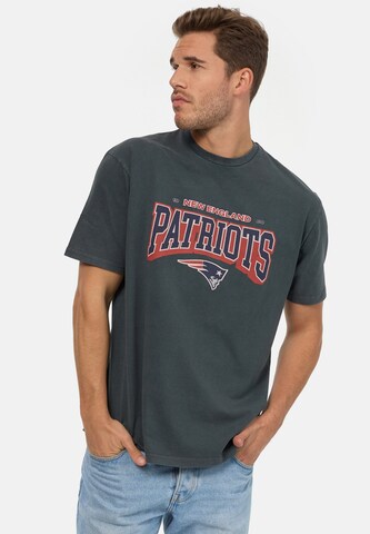 Recovered Shirt 'NFL Patriots 17 Washed Relaxed' in Black