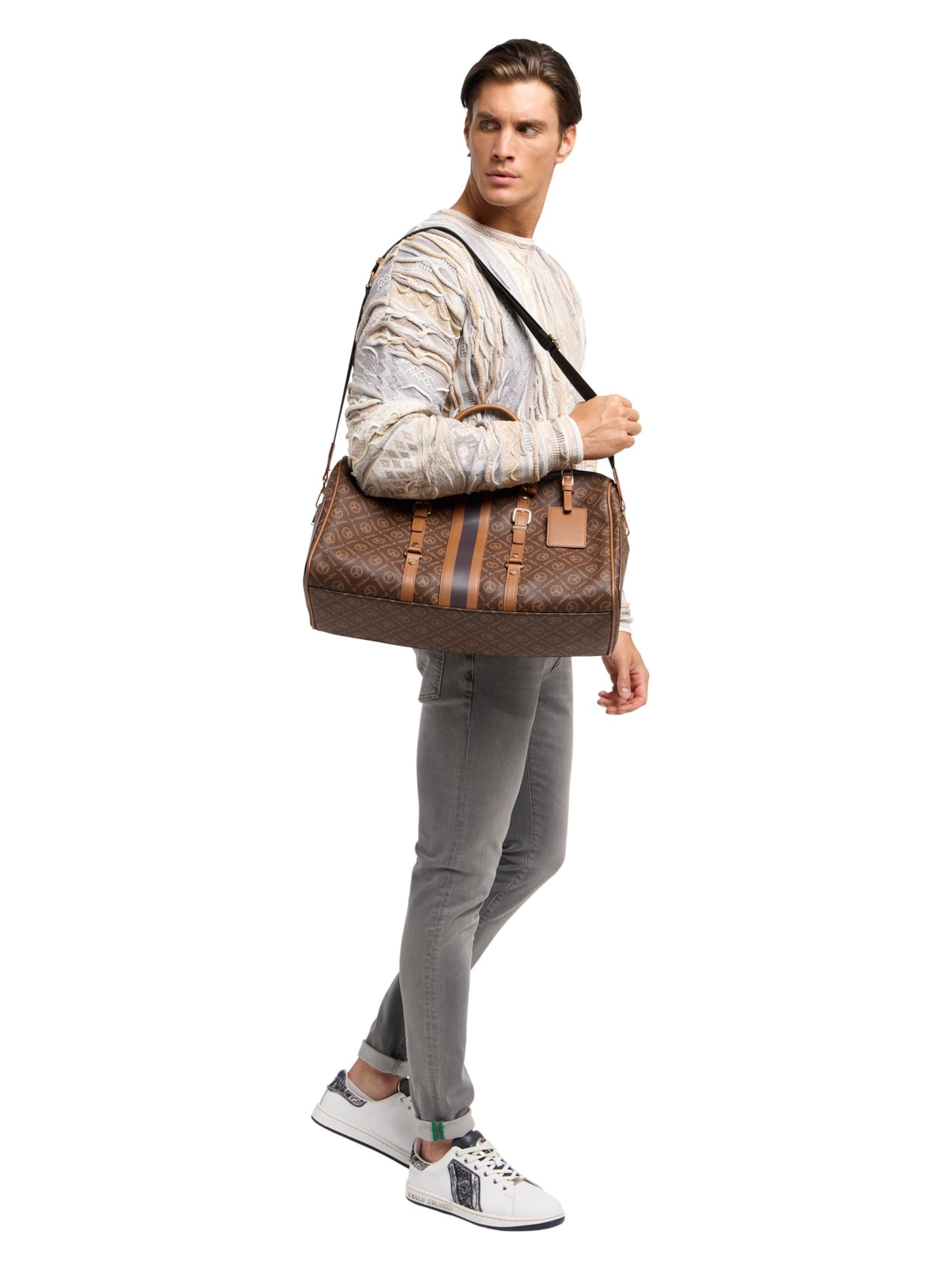 Sac week-end 'Detassis' Carlo Colucci en marron