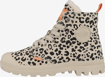 Palladium - Botas em bege: frente