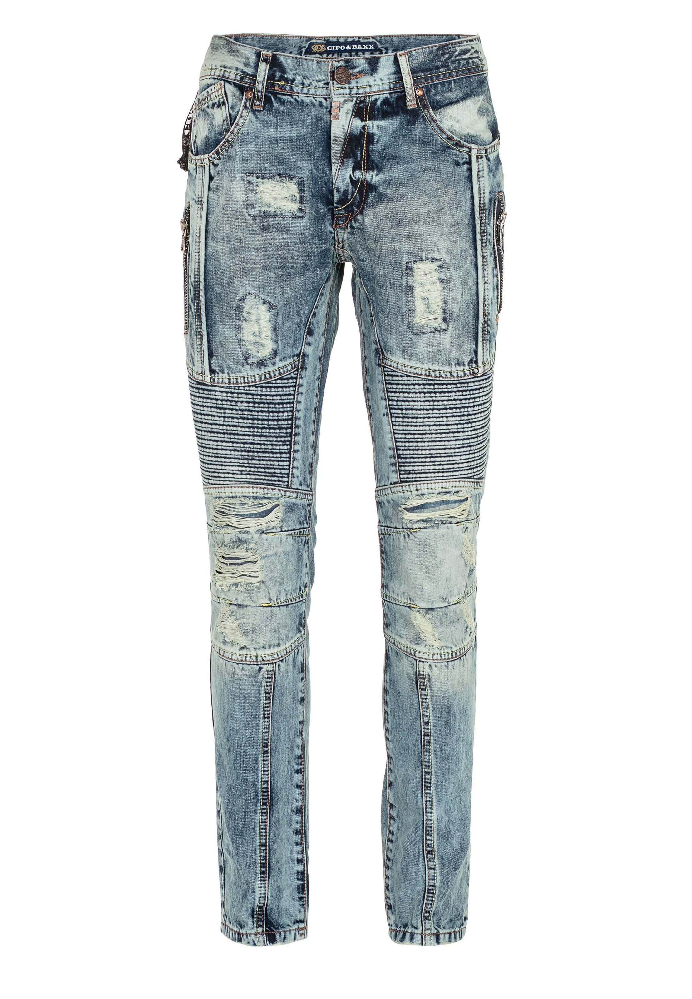 Männer Jeans CIPO & BAXX Jeans in Blau - UV40124