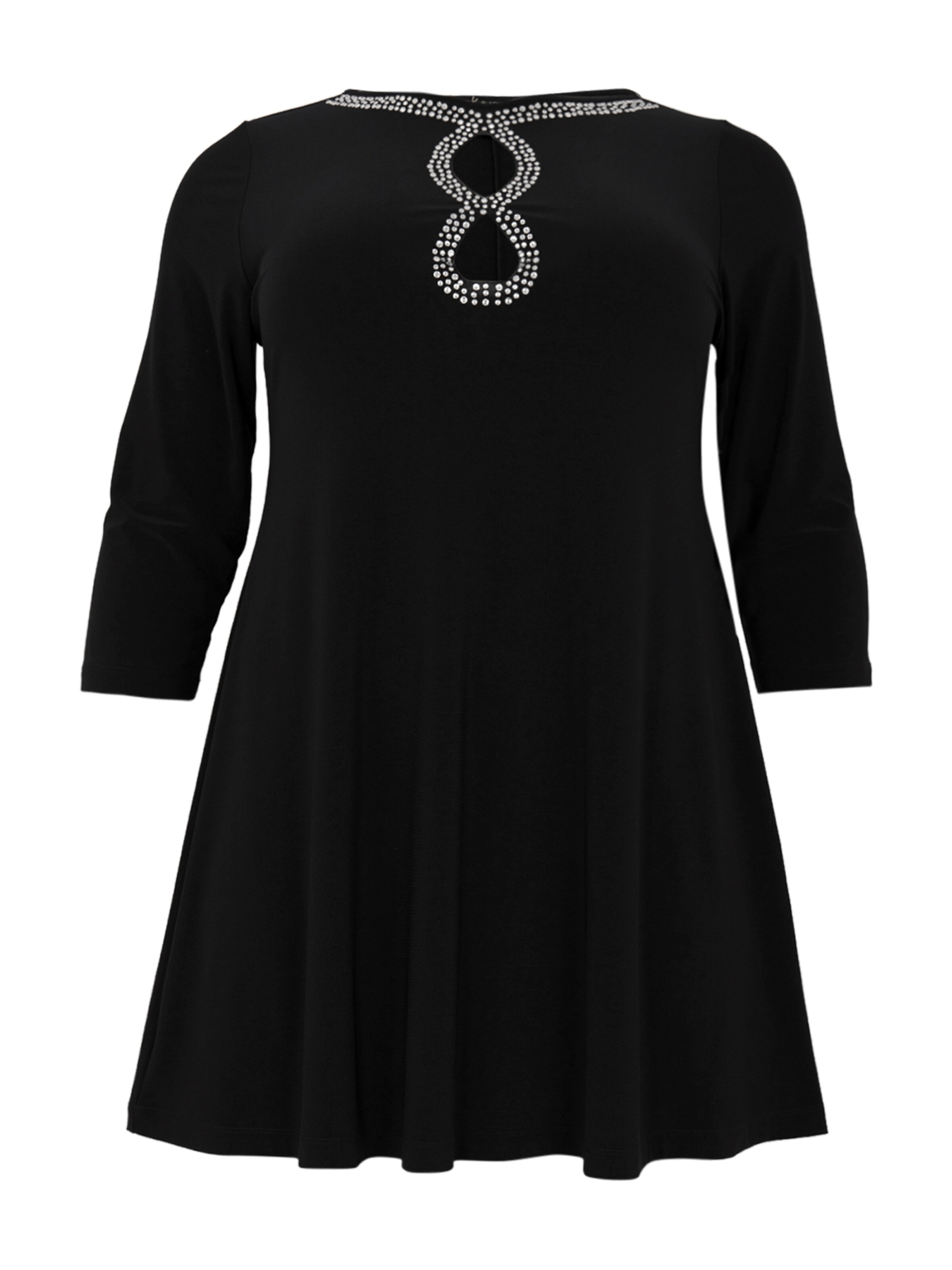 YOEK Tunic 'Dolce' in Black: front