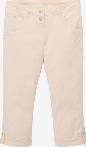 Pantalon TOM TAILOR en beige : devant