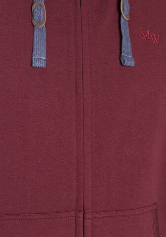 Man's World Zip-Up Hoodie in Red