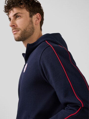 FC BAYERN MÜNCHEN Zip-Hoodie Essentials in Blau
