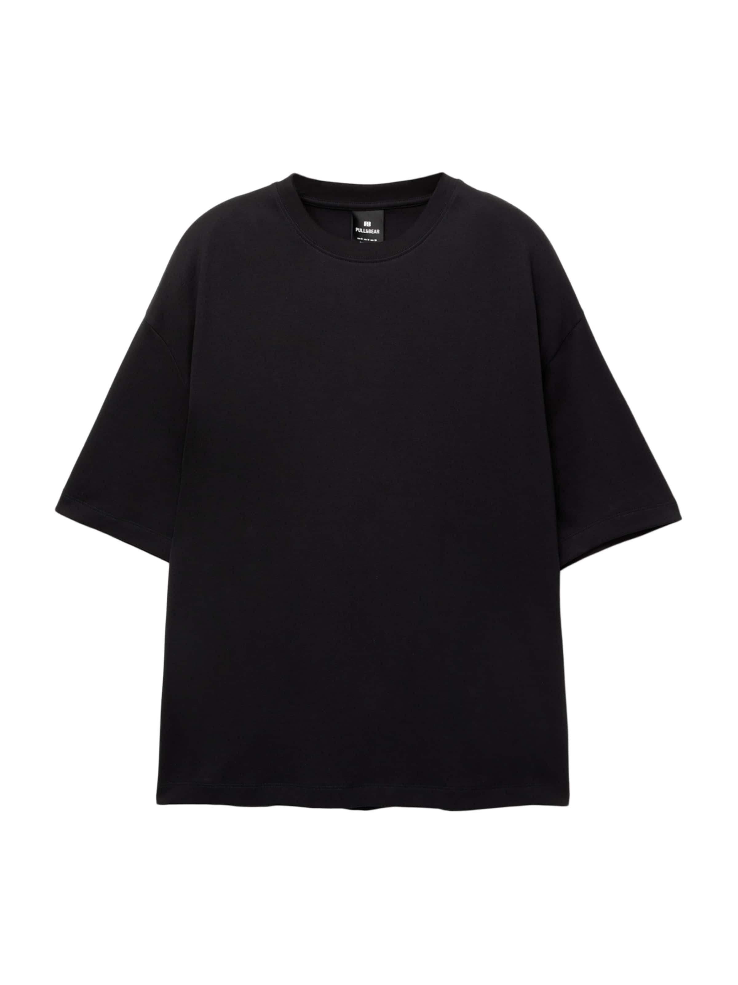 Pull&Bear T-Shirt in Schwarz: Vorderseite
