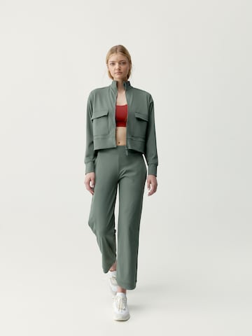 Born Sportief sweatvest 'Egan' in Groen