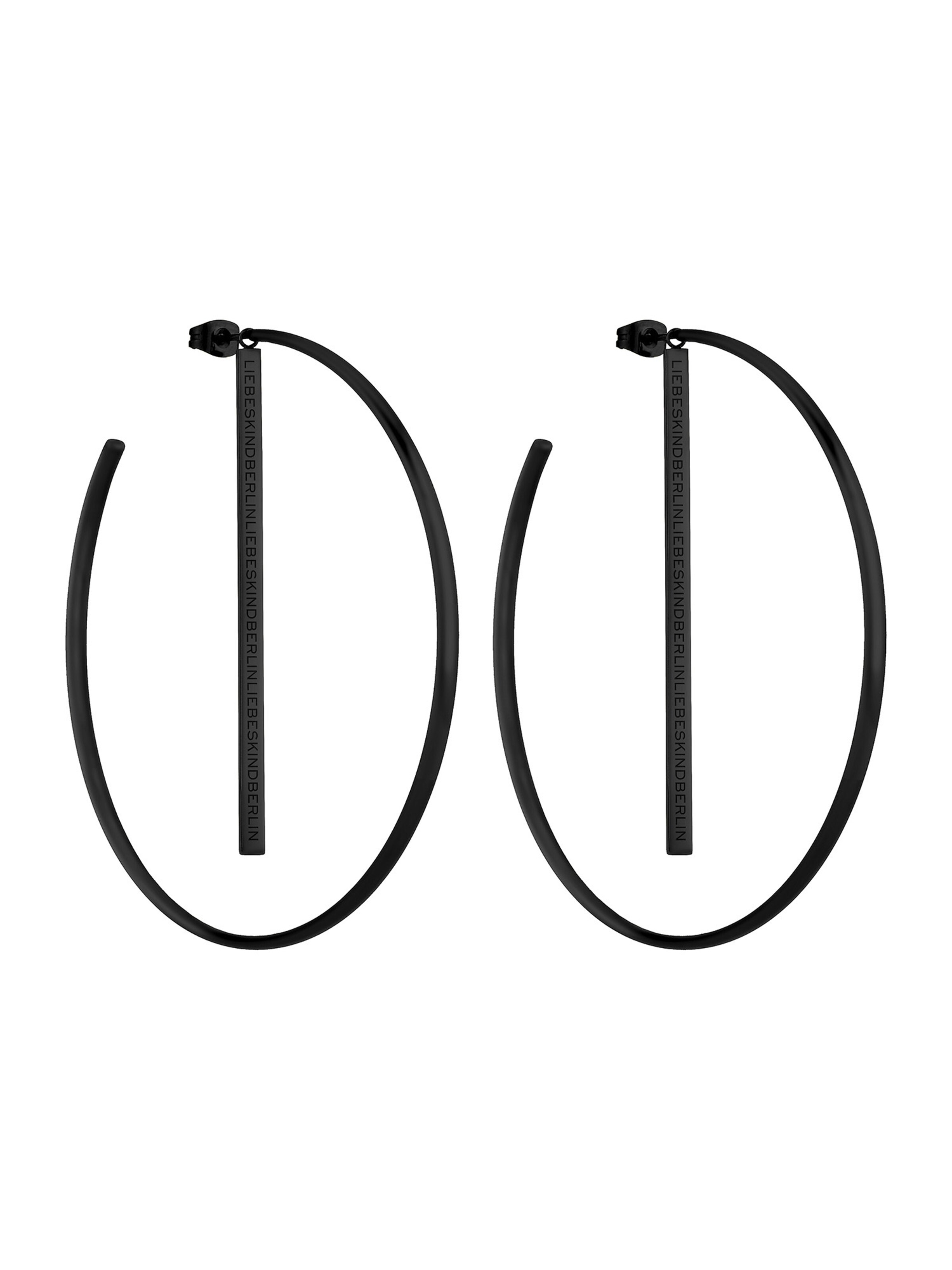 Boucles d'oreilles Liebeskind Berlin en noir : devant