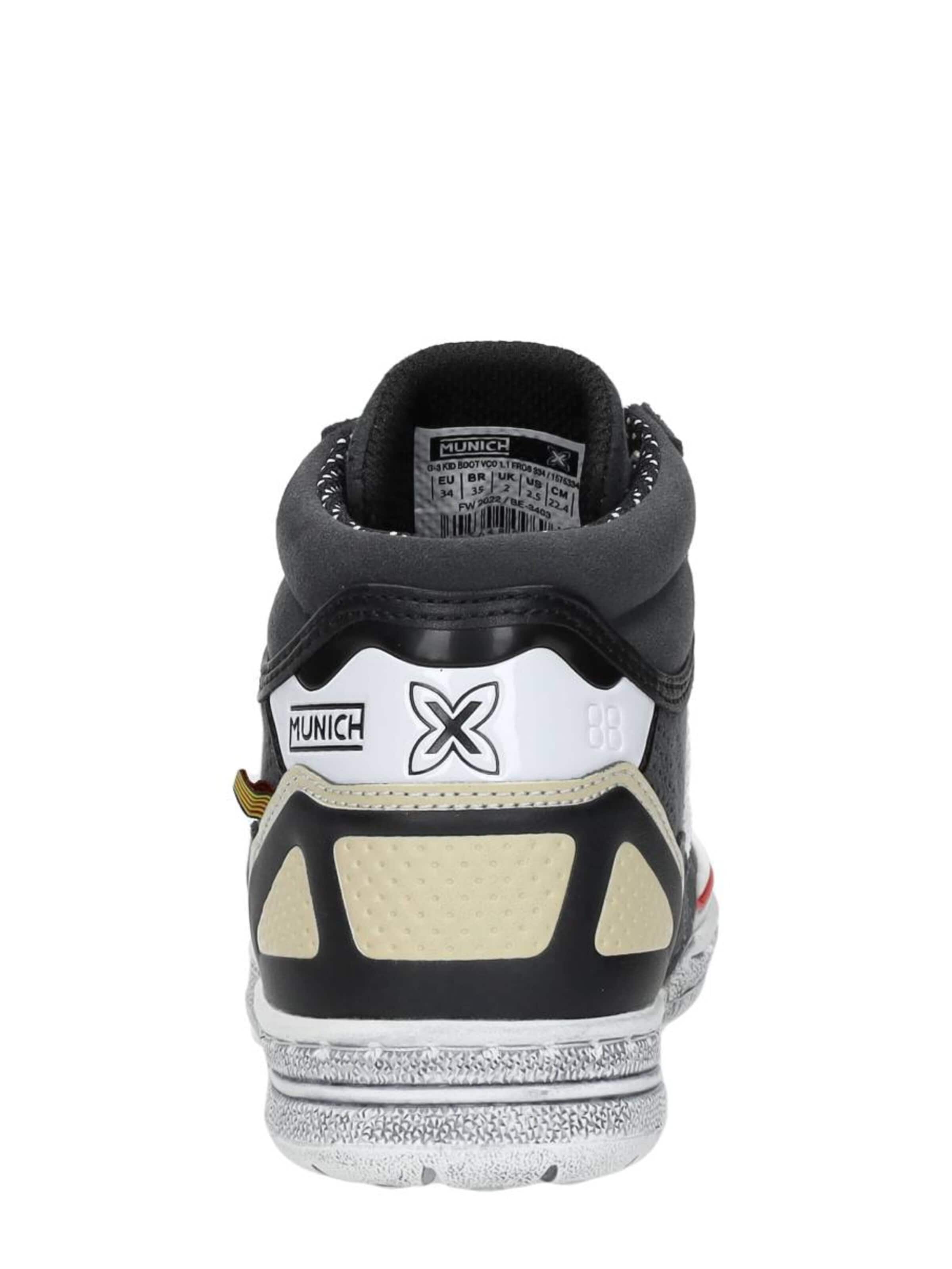 MUNICH Sneakers 'Klittenband Hoog' in Grijs