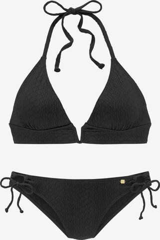 JETTE T-Shirt Bikini | črna barva: sprednja stran
