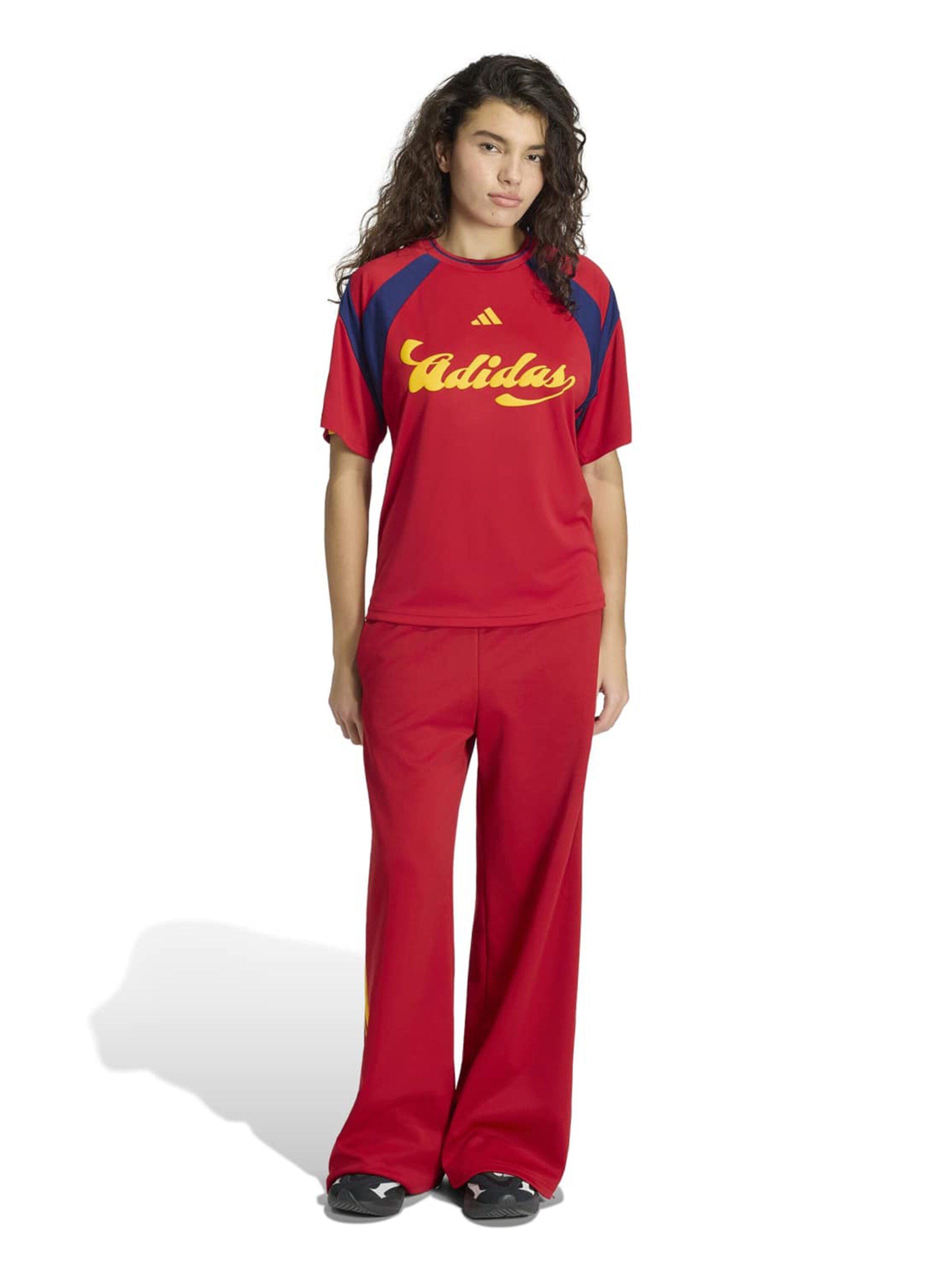 ADIDAS SPORTSWEAR Wide leg Sportbroek 'HER' in Rood