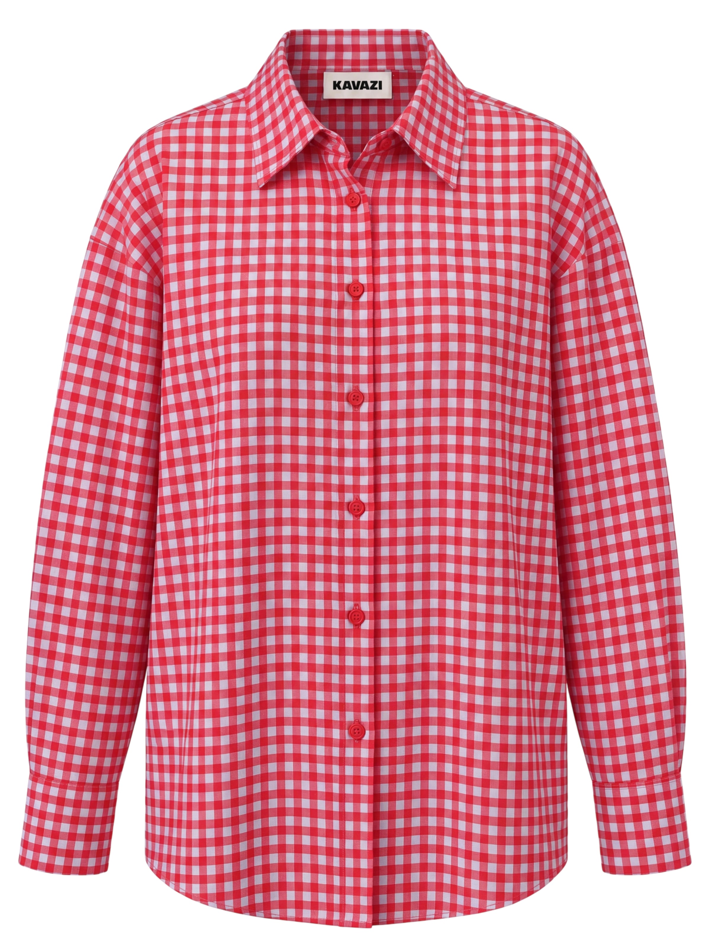 KAVAZI Blouse in XS in Cherry red / White, Item view