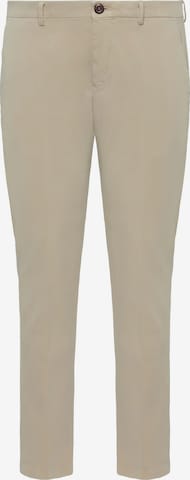 Boggi Milano Regular Trousers with creases in Beige: front