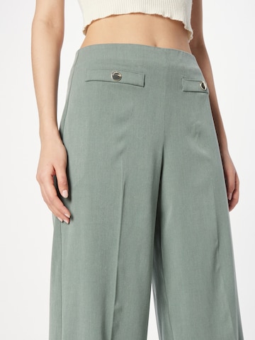 Wide Leg Pantalon à plis LA STRADA UNICA en vert