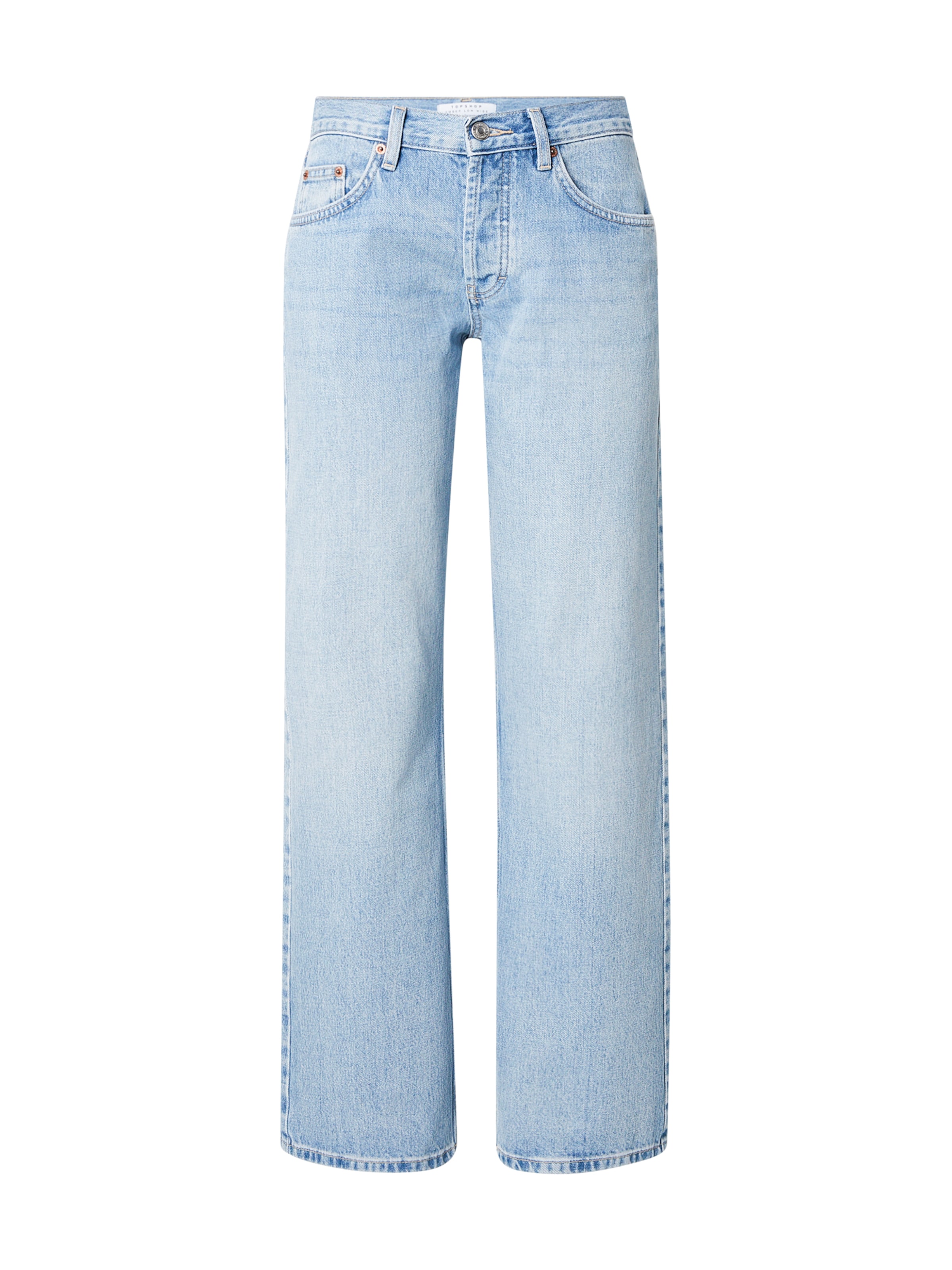 TOPSHOP Свободный крой Джинсы 'EMBER' в Синий: спереди