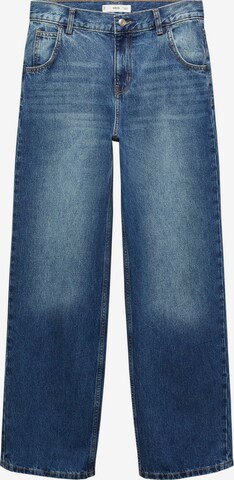 MANGO Wide leg Jeans 'INES' in Blauw: voorkant