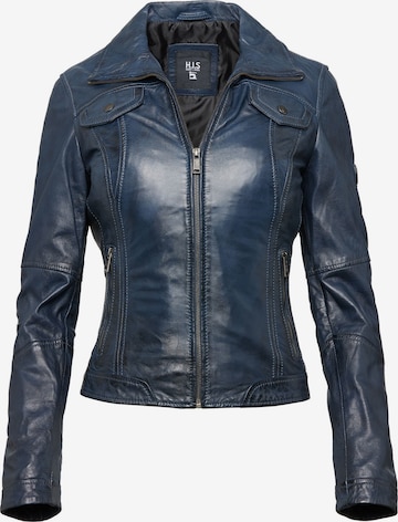 H.I.S Between-Season Jacket in Blue: front