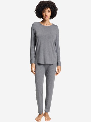 Hanro Pyjama 'Natural Elegance' in Grijs