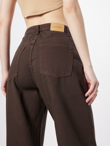 Monki Wide leg Jeans i brun