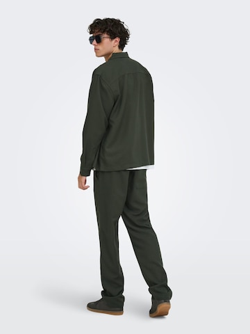 Fit confort Chemise business 'ONSHansi' Only & Sons en vert
