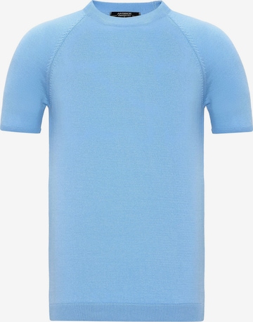 Antioch T-shirt i blå: framsida
