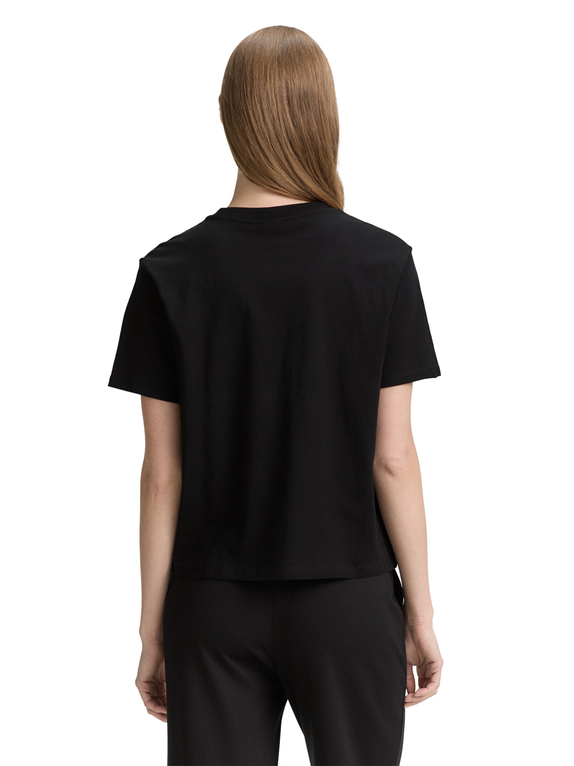 TOM TAILOR Majica | črna barva