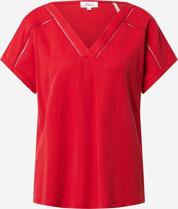 s.Oliver Blouse in Rood: voorkant