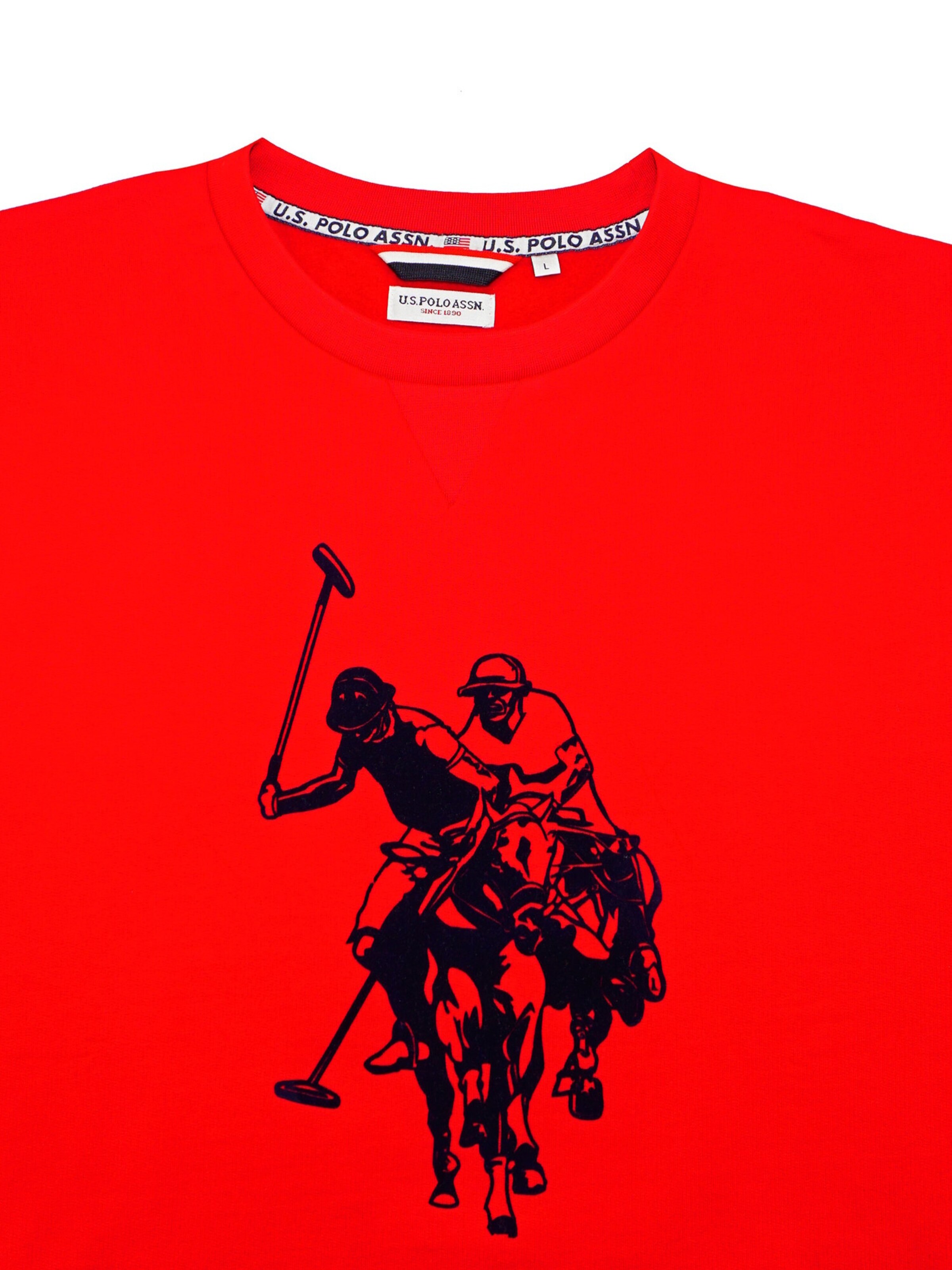 Felpa di U.S. POLO ASSN. in rosso