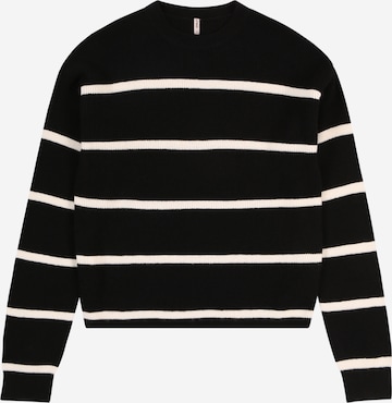 ONLY GIRLS Sweater 'KOGFRANCA' in Black: front