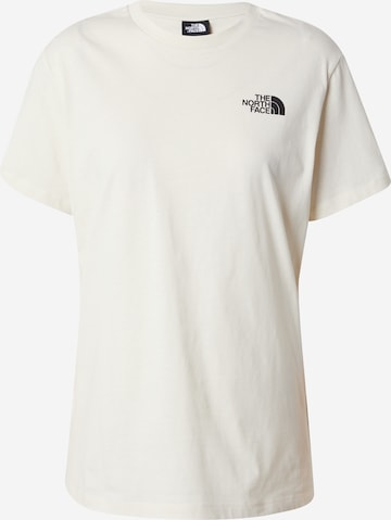 Tricou de la THE NORTH FACE pe alb: față