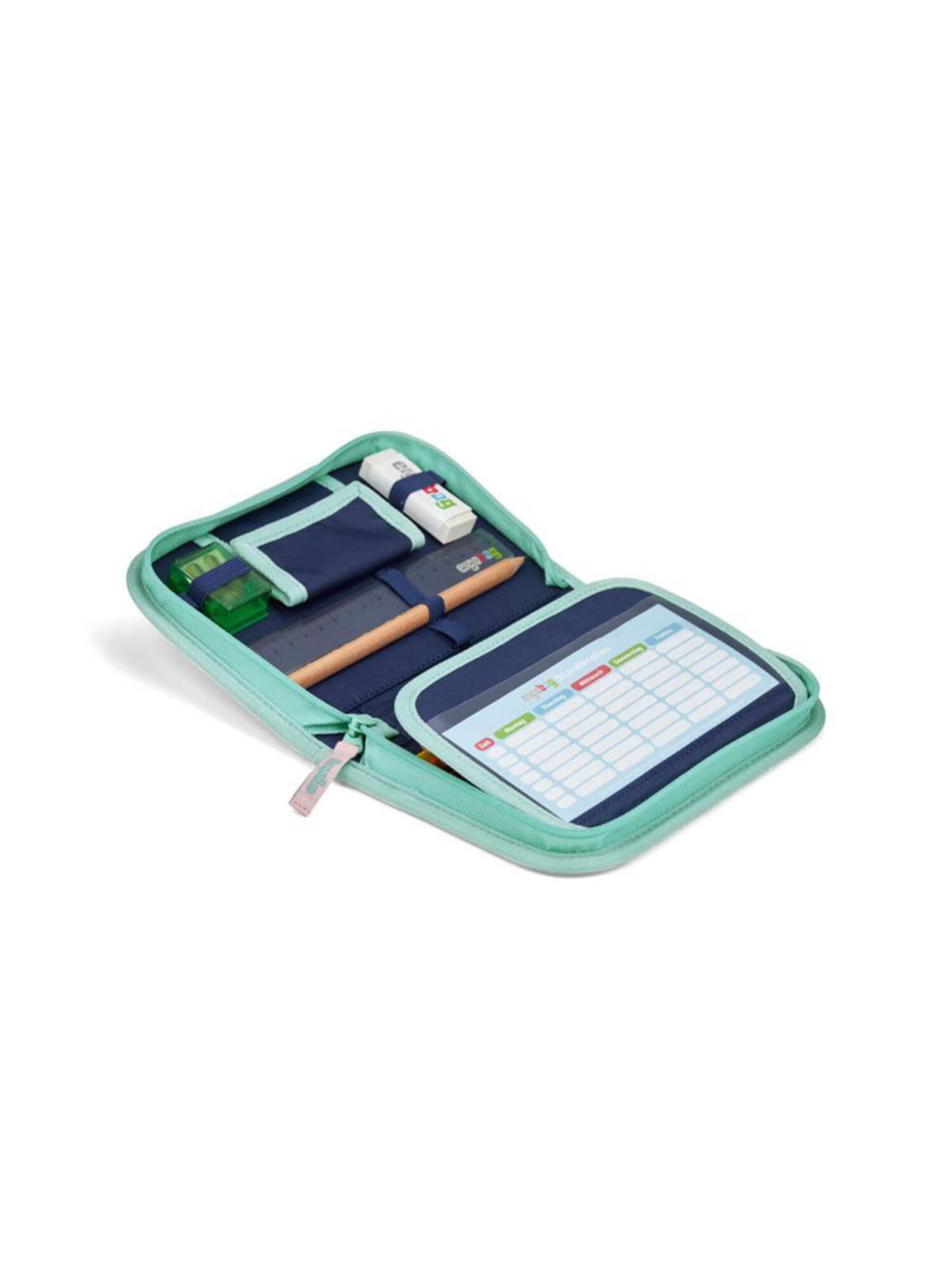 ergobag Backpack 'Cubo Light Schulranzen Set' in Green