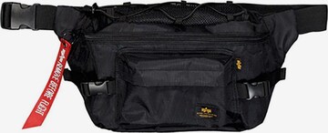 ALPHA INDUSTRIES Olkalaukku 'Combat' värissä musta: etupuoli
