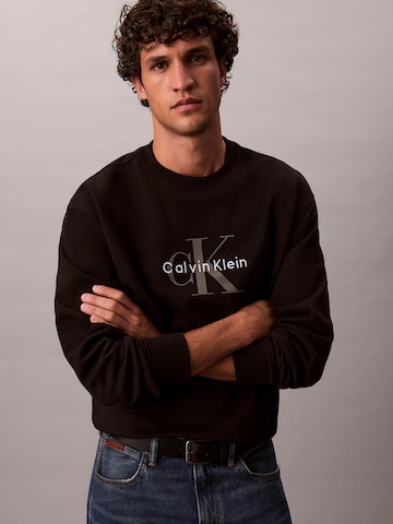 Calvin Klein Jeans Mikina – černá: přední strana