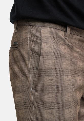 JEFF Slimfit Chino 'Leo' in Bruin